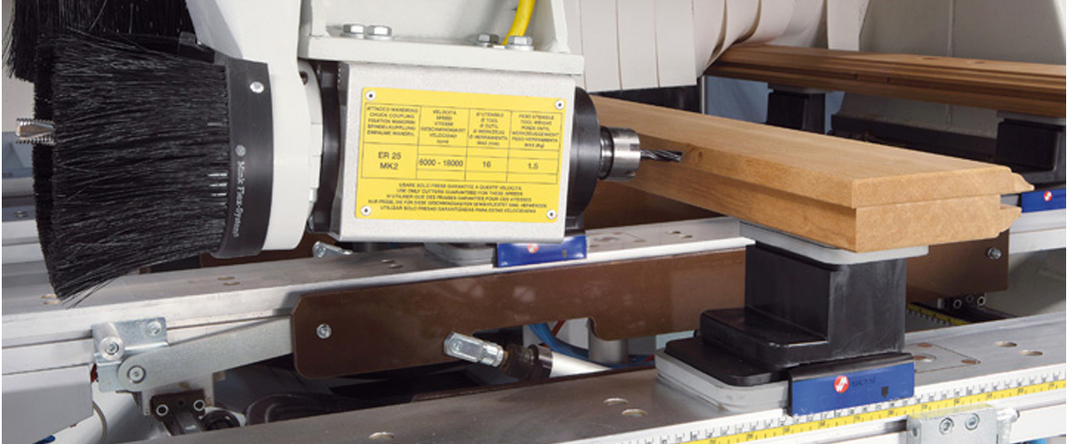 Horizontal tilting routing unit with double exit