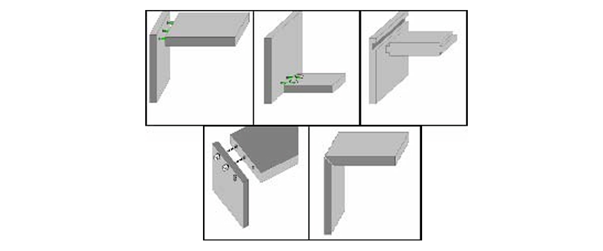 Tipologie di giunzioni realizzabili