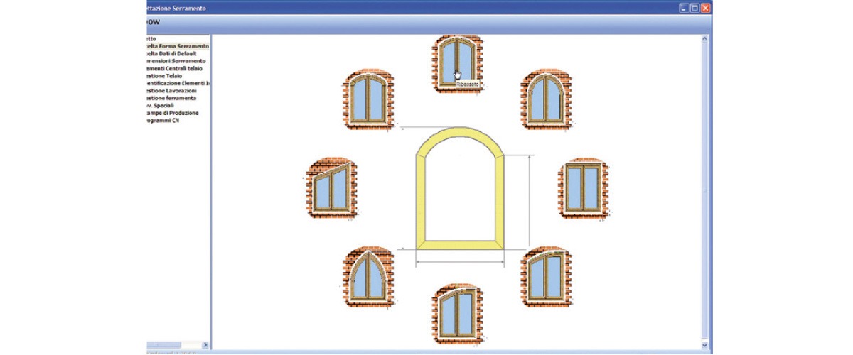 Different kinds of feasible windows